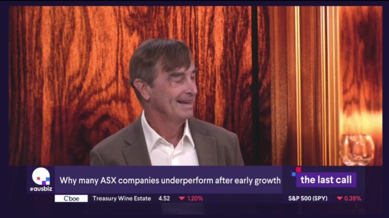 Dane Hudson on ausbiz The Last Call, discussing why many ASX companies underperform after early growth